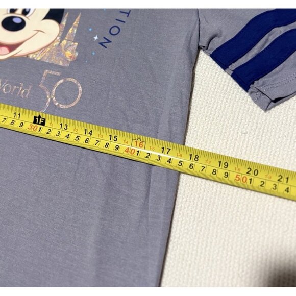 Walt Disney World 50th Anniversary Minnie Mouse Castle Gray Soccer Shirt-small - Picture 7 of 9